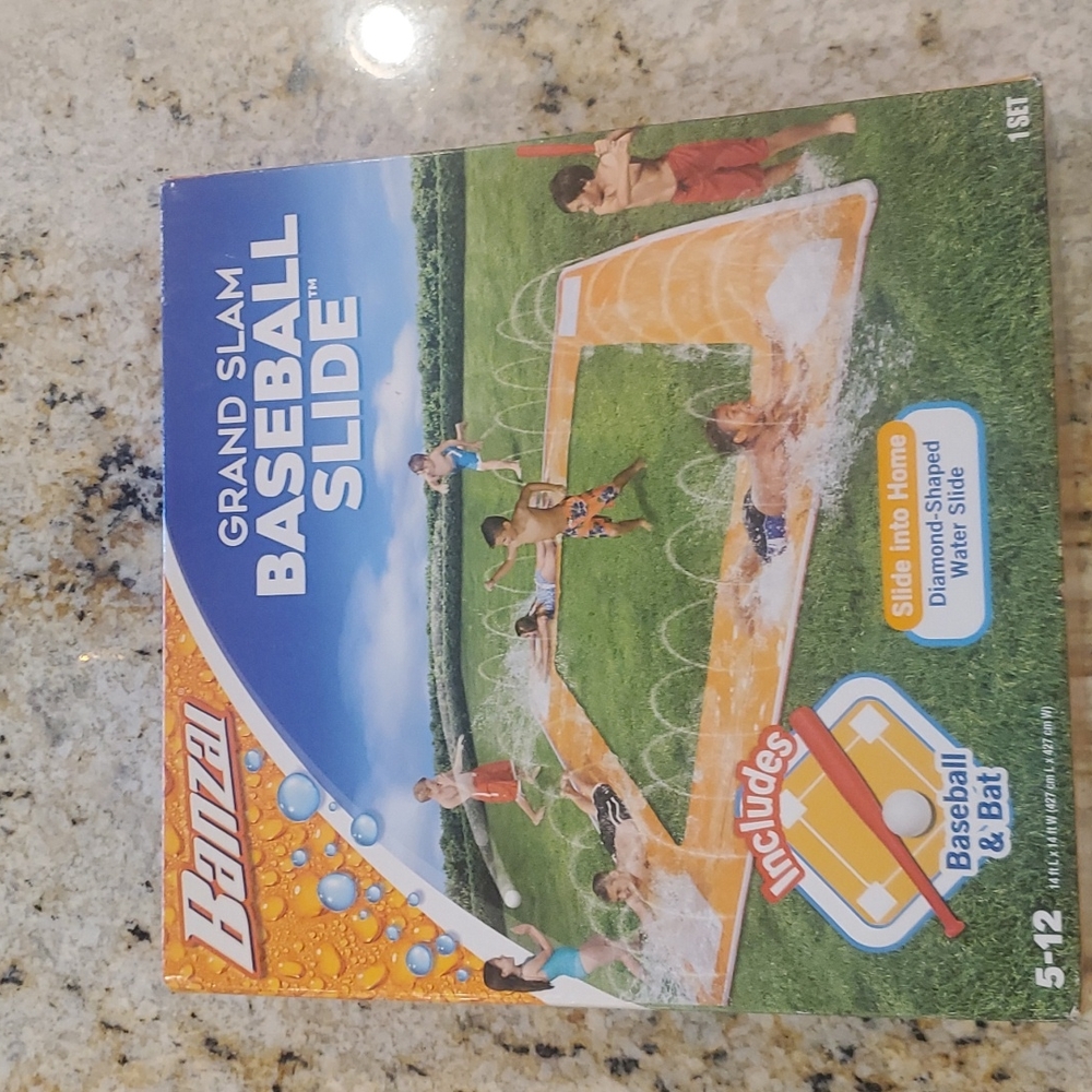 Grand Slam baseball water slide